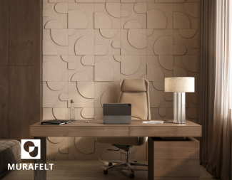 Murafelt, the 3D modular acoustic panels that combine design, acoustics, and sustainability.