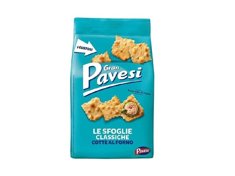 Gran Pavesi Le Sfoglie Crackers Sea Salt