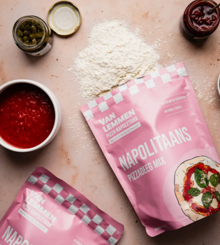 Maak je eigen Pizza met van Lemmen Pizzadeeg Mix