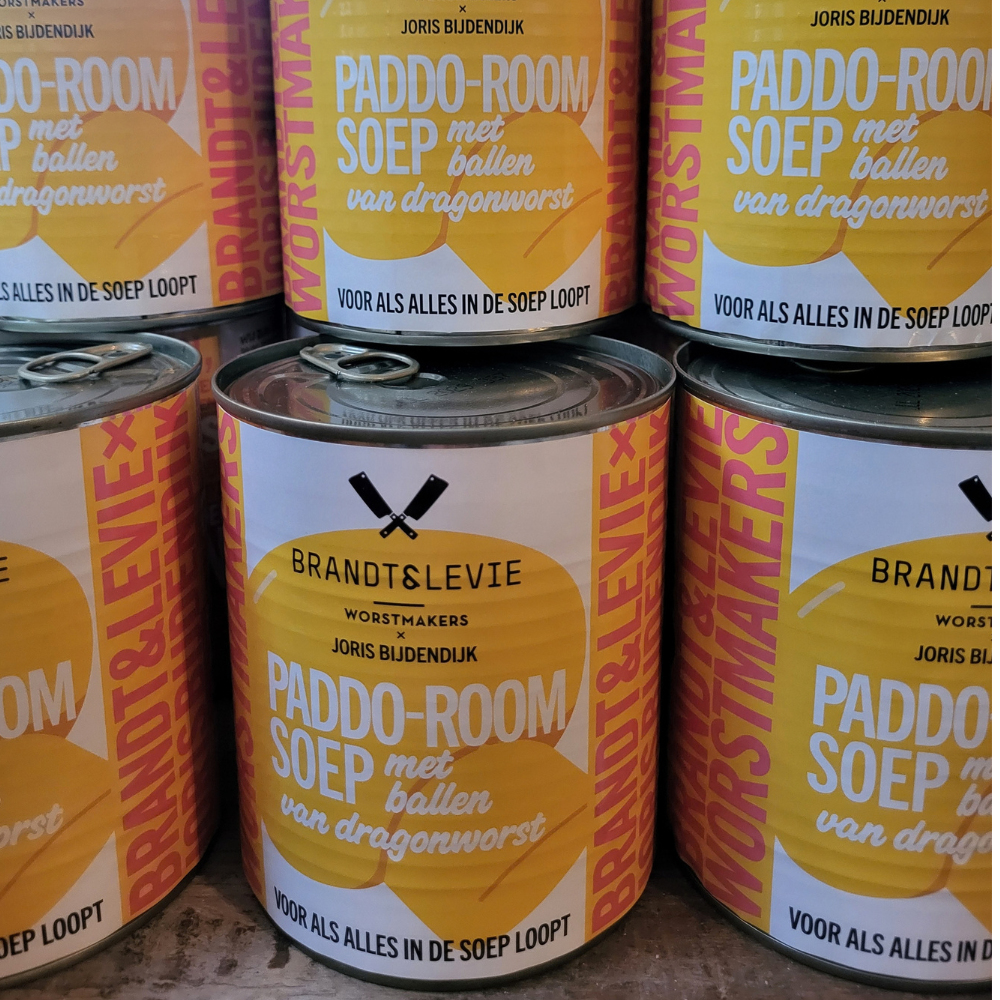 Paddo-Roomsoep van Brandt  & Levie