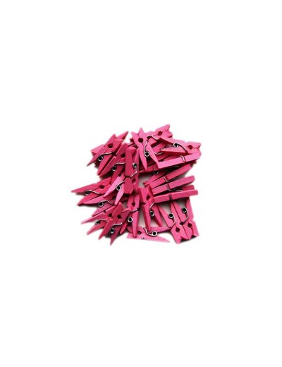  Roze mini knijpers 24  stuks