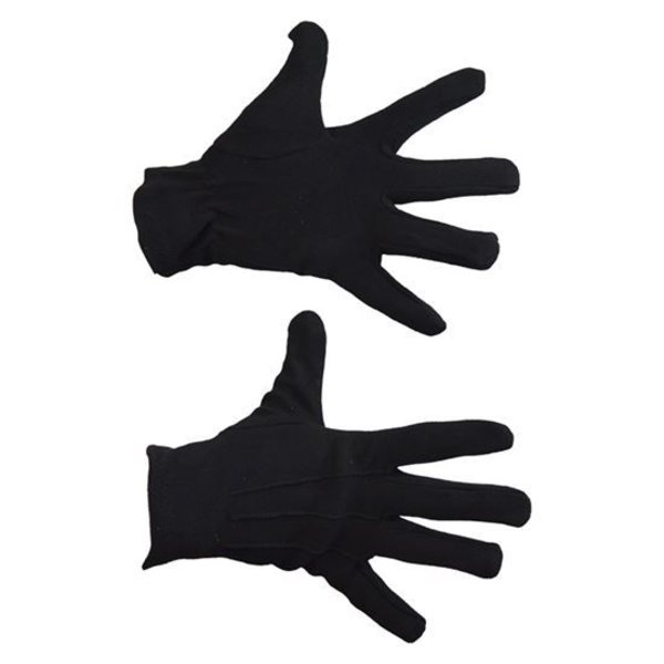 zonnebloem knoflook Academie Zwarte korte luxe handschoenen - Feestperpost