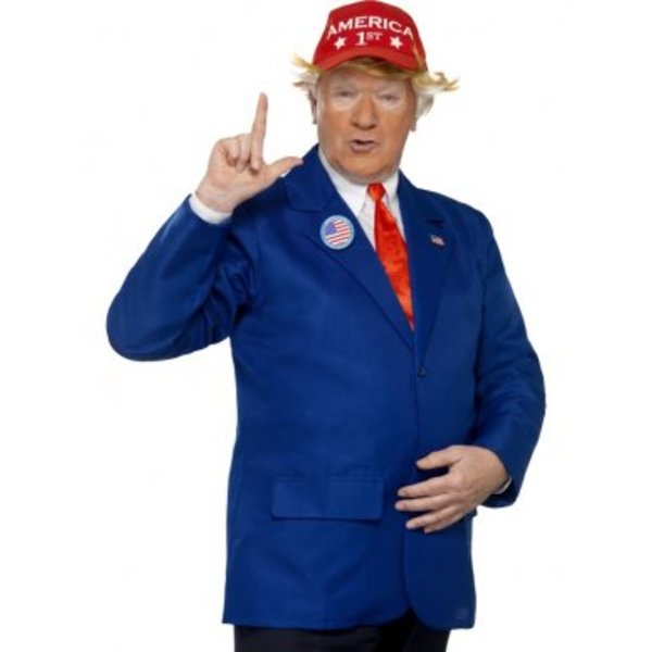 Steil Jolly Berouw President Trump kostuum grappige verkleedkleding Carnaval - Feestperpost