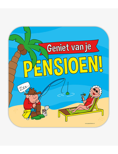  Huldebord Pensioen - Cartoon