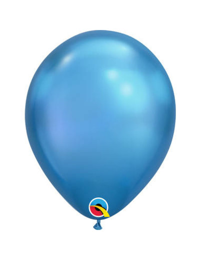  Ballonnen Blauw Chroom - 100stk