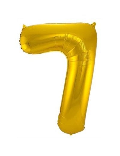  Folieballon Goud Cijfer 7