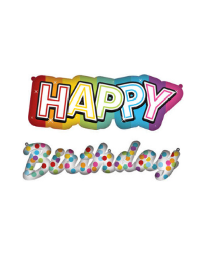 Versiering Folieballonnen Happy Birthday Rainbow