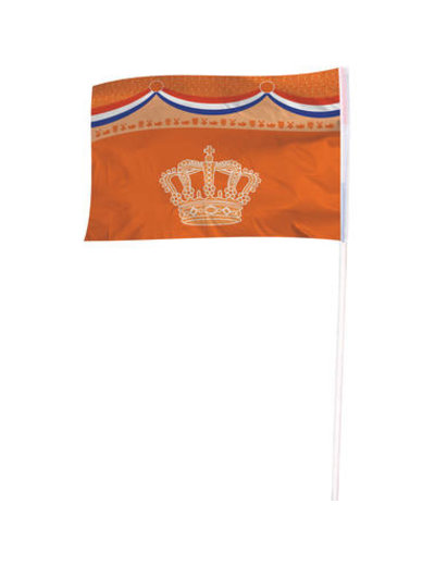 Accessoires Oranje Vlag Kroon - 100x150m