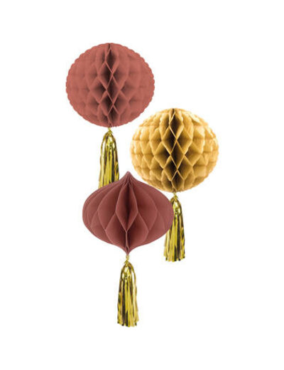 versiering Golden Dusk Honeycombs - 3stk