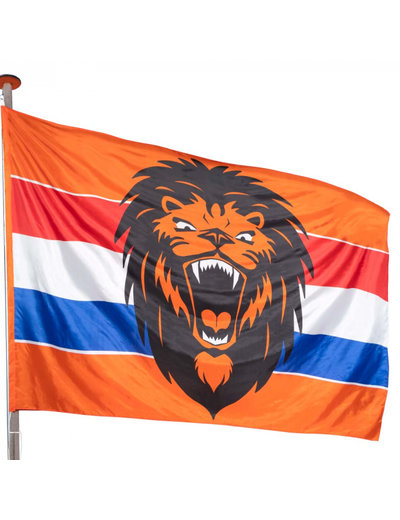 versiering Brullende Leeuw Oranje XXL Vlag