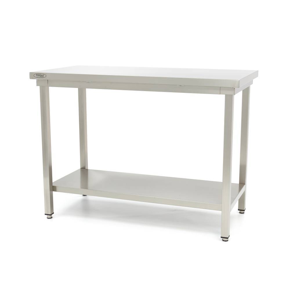 Maxima Stainless Steel Workbench Deluxe 1400 X 600 Mm Maxima
