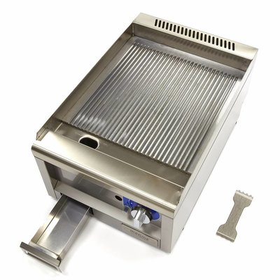 Maxima Commercial Grade Griddle Grooved - Gas - 40 x 60 cm
