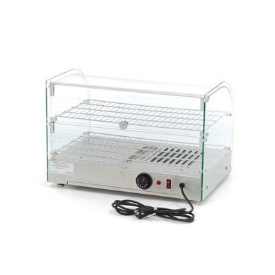 Maxima Stainless Steel Hot Display - 2 Levels - 55 cm - 45L