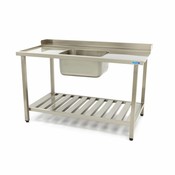 Maxima Dishwasher Inlet Table with Sink 1200 x 750 mm Left