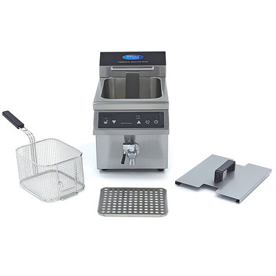 Maxima Induction Fryer / Induction Deep Fryer 1 x 8L with Faucet