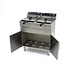Maxima Electric Fryer 2 x 16L with Faucet and Cupboard