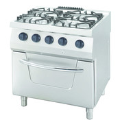 Maxima Heavy Duty Stove - 4 Burners - Including Oven - Gas