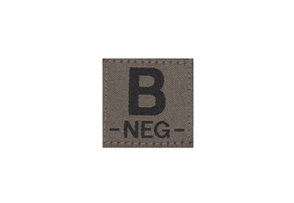B NEG Bloodgroup Patch (RAL7013)