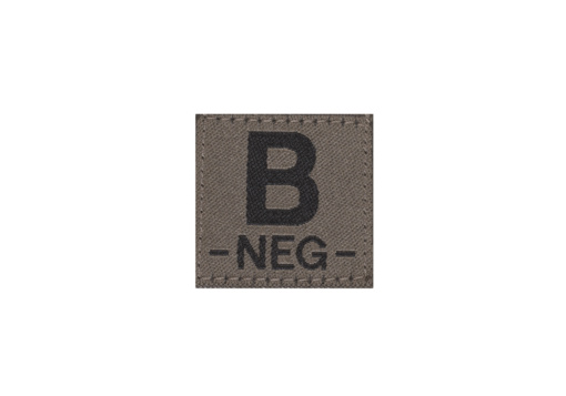 B NEG Bloodgroup Patch (RAL7013)