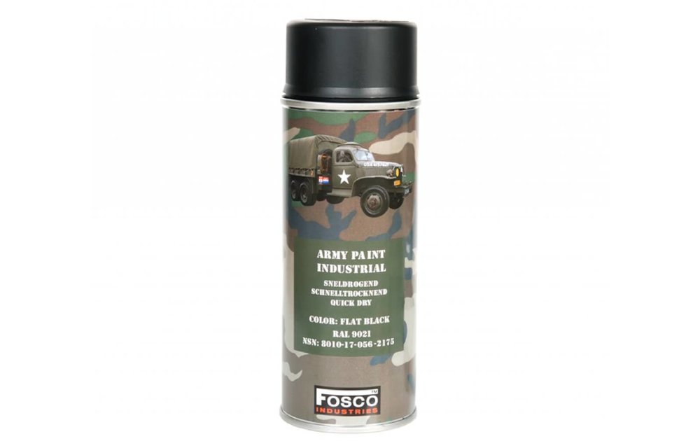 Spray Paint Flat Black 400ml