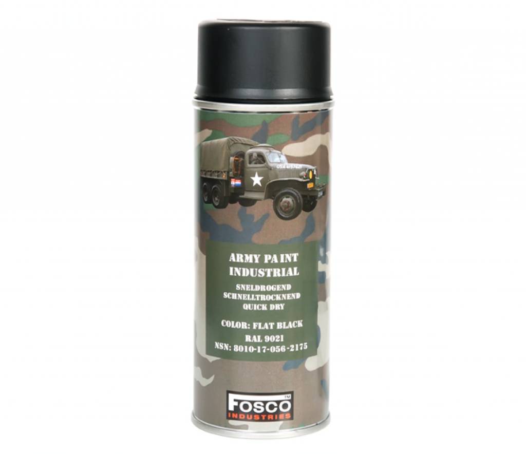 Spray Paint Flat Black 400ml