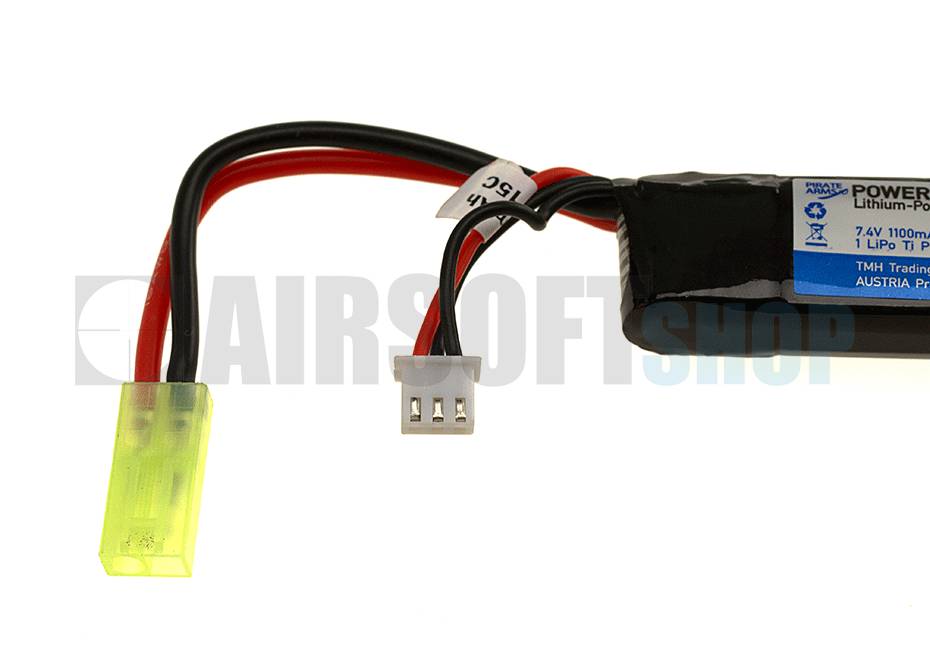 LiPo 7.4V 1100mAh 15C Stick Type