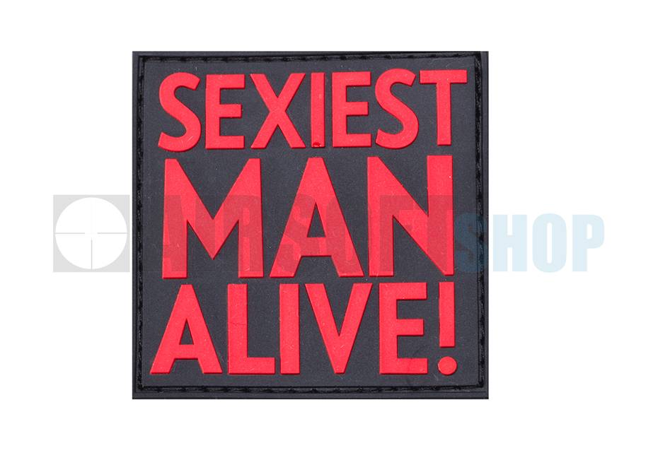 Sexiest Man Alive PVC Patch (Red)