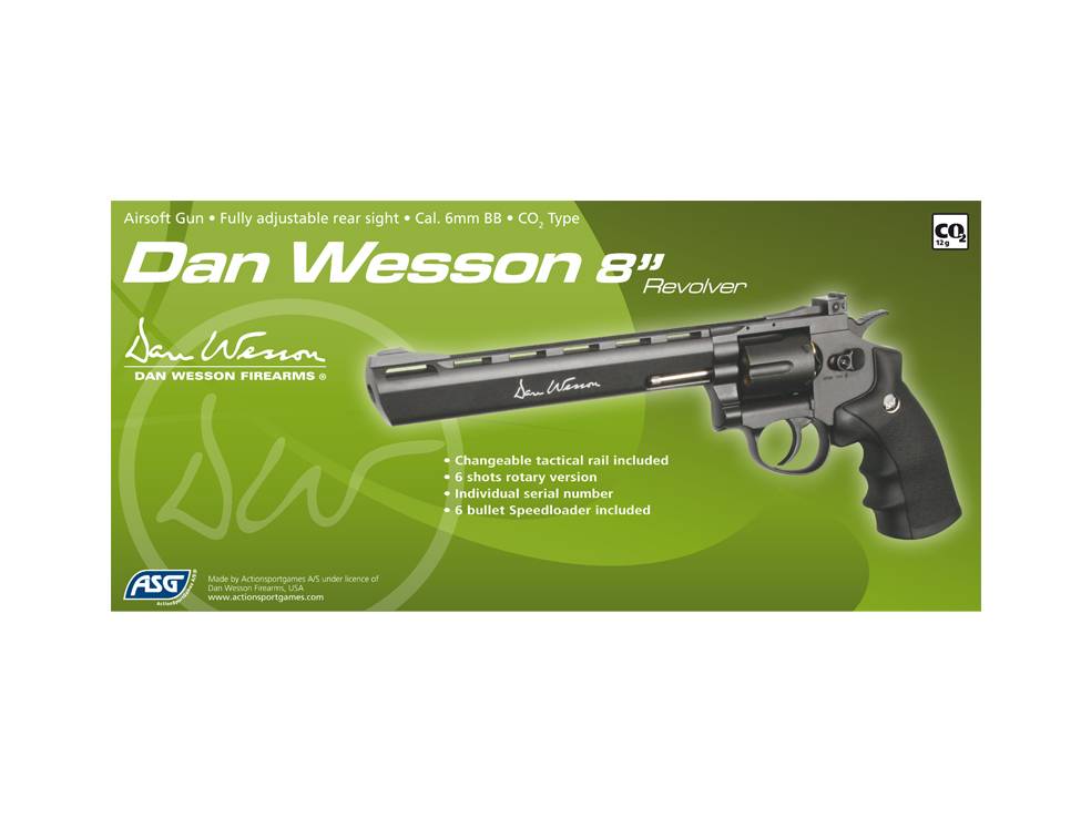 Dan Wesson 8" Revolver Gray (2.7 Joule)