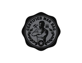 Certified Man Bag PVC Patch