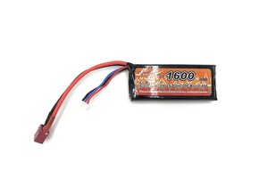 LiPo 7.4V 1600mAh 20C Mini Type (Deans)