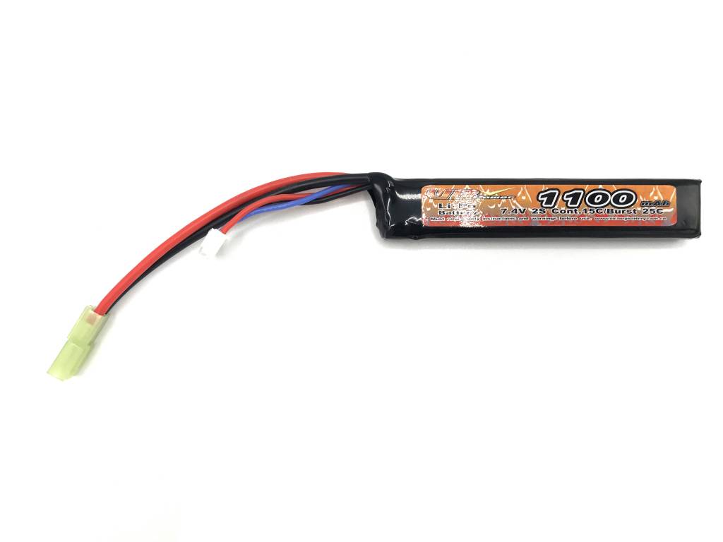 LiPo 7.4V 1100mAh 15C Stick Type (Tamiya)