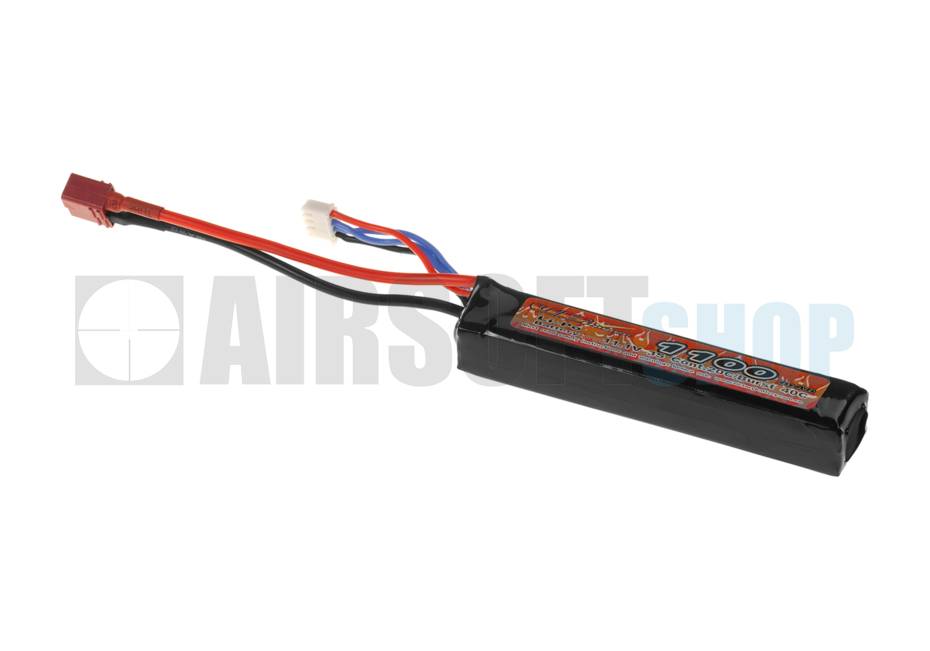LiPo 11.1V 1100mAh 20C Stick Type (Deans)