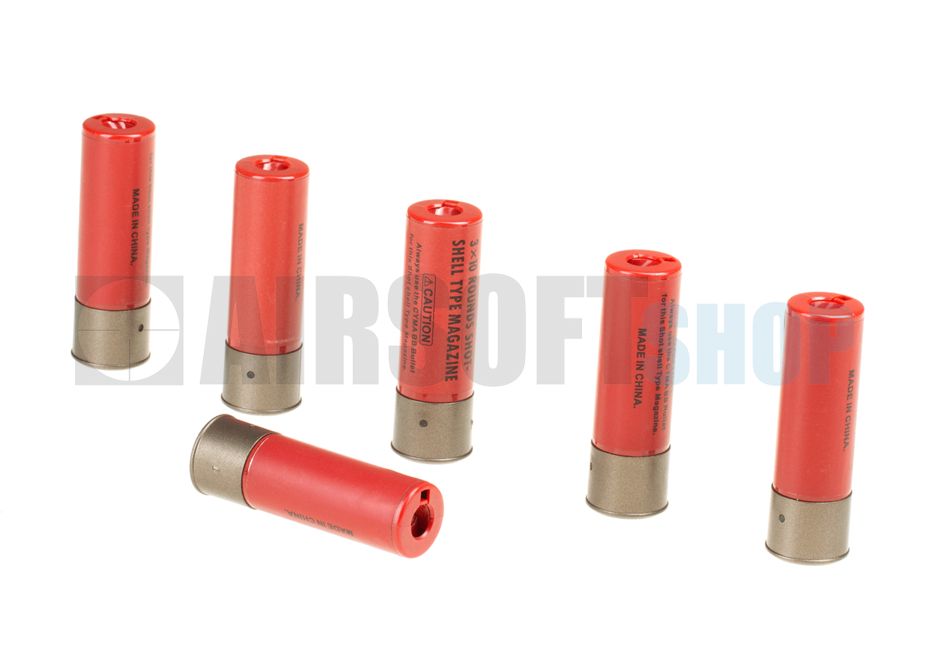 CYMA Shotgun Magazine - 6er Pack 30rd Shells Für Softair