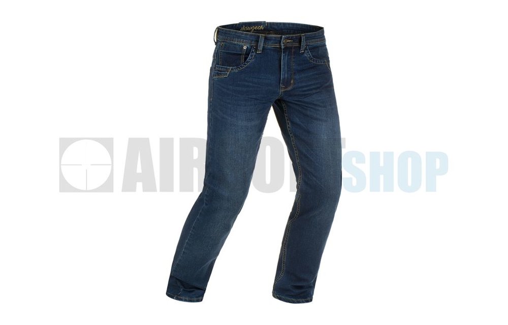Blue Denim Washed Tactical Flex Jeans (Sapphire)