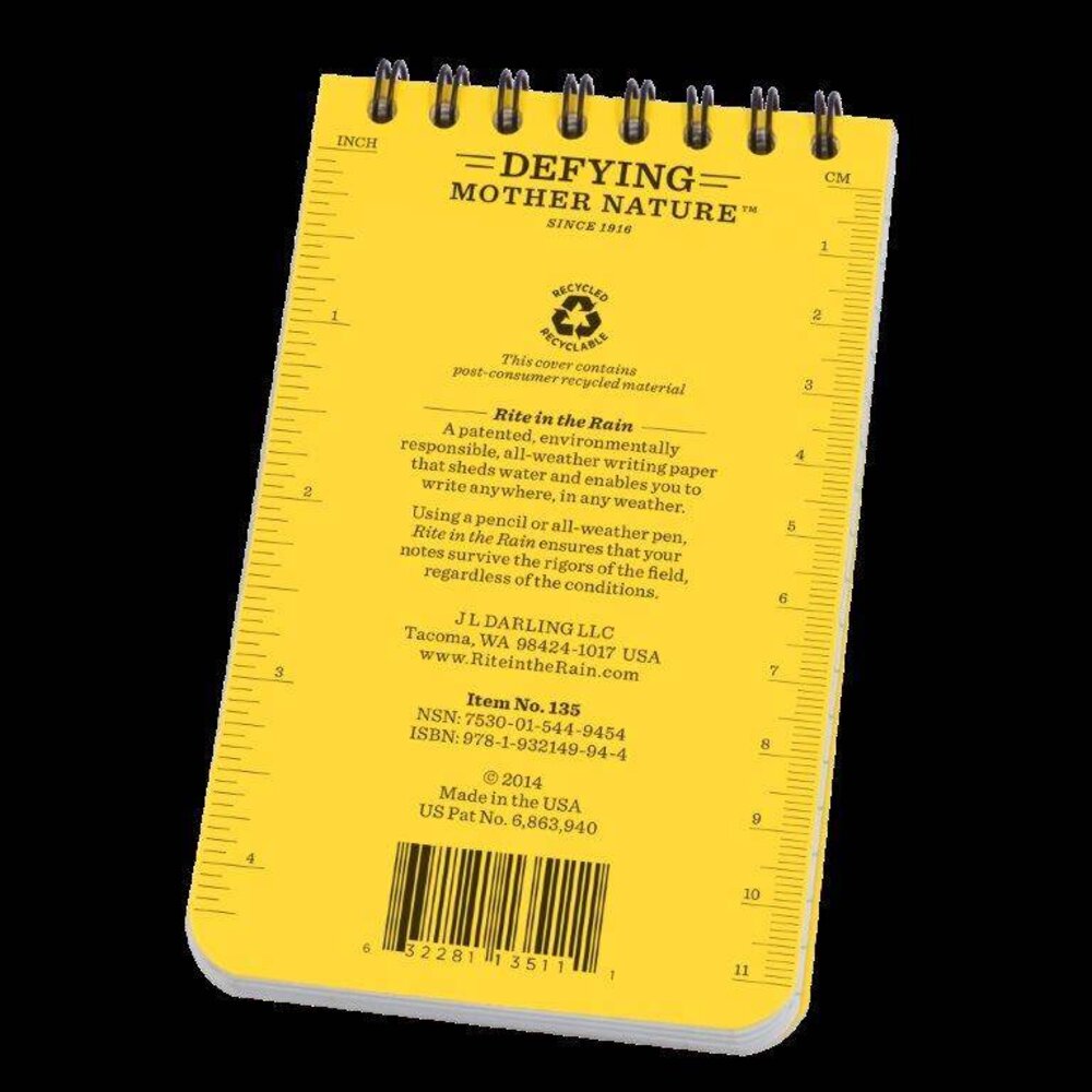 All Weather Notebook No. 135 (Yellow)