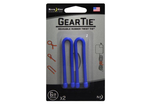 Gear Tie 6" 2Pack (Blue)