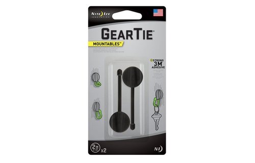 Gear Tie Mountables 2" 2Pack (Black)