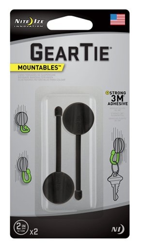 Gear Tie Mountables 2" 2Pack (Black)