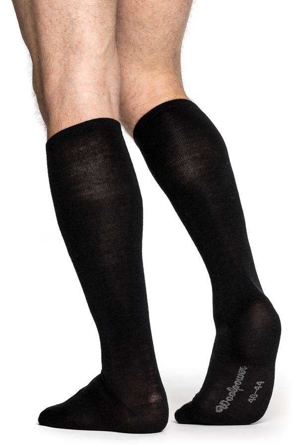 Liner Knee-High Socks (Black)