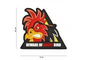 Beware Of Angry Bird PVC Patch