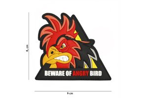 Beware Of Angry Bird PVC Patch