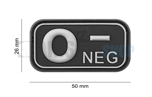 Bloodtype Rubber Patch O NEG (SWAT)