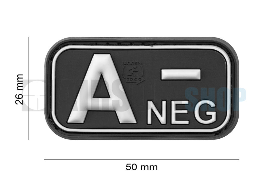 Bloodtype Rubber Patch A NEG (SWAT)