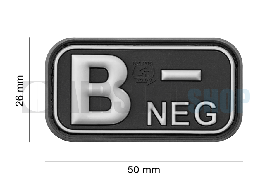 Bloodtype Rubber Patch B NEG (SWAT)