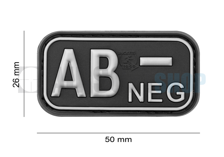 Bloodtype Rubber Patch AB NEG (SWAT)
