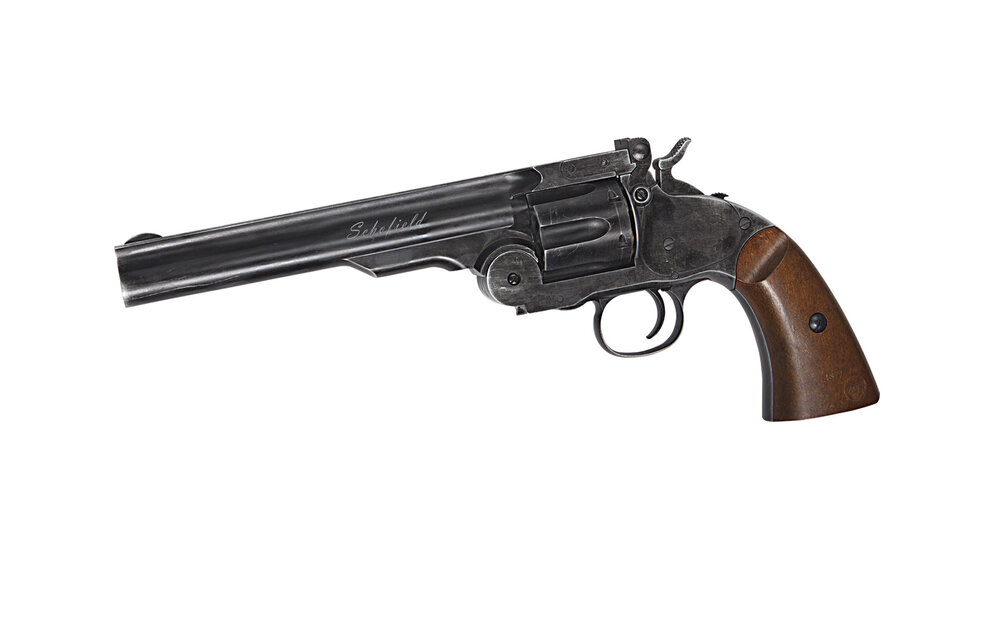 Schofield 6" Aging (BK & Wooden Grip)