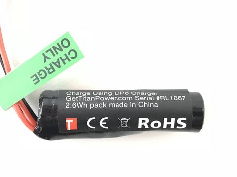 FCU 7.4V 350mAh HPA LiPo Battery