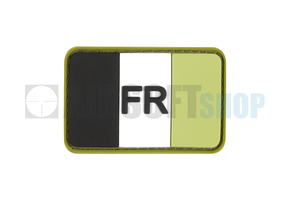 France Flag Rubber Patch (Forest)