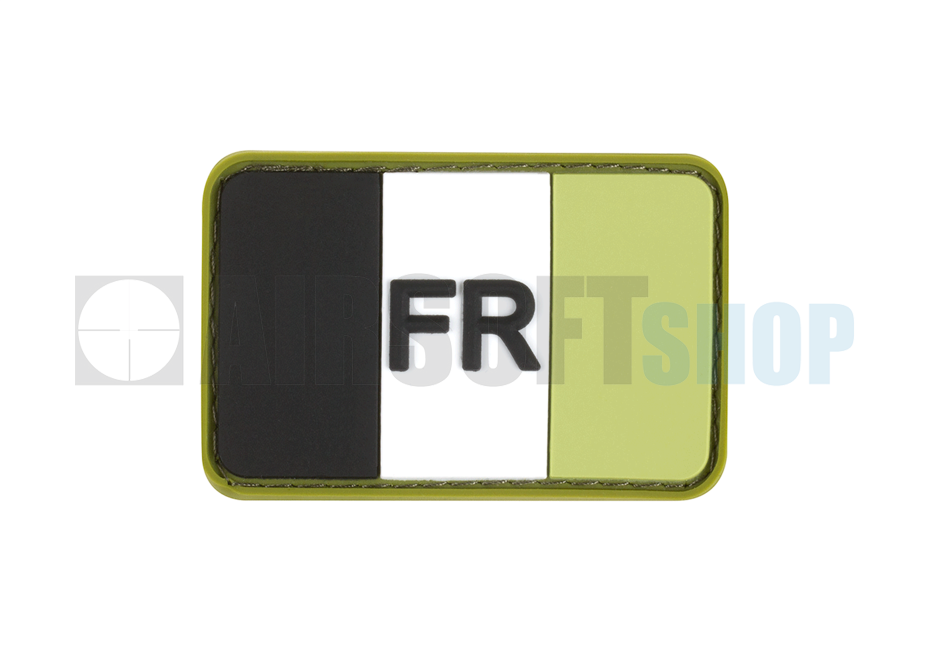 France Flag Rubber Patch (Forest)