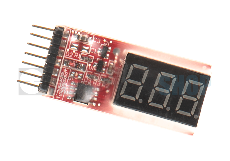 Simple Voltage Display 1-6S Lipo Voltage Meter